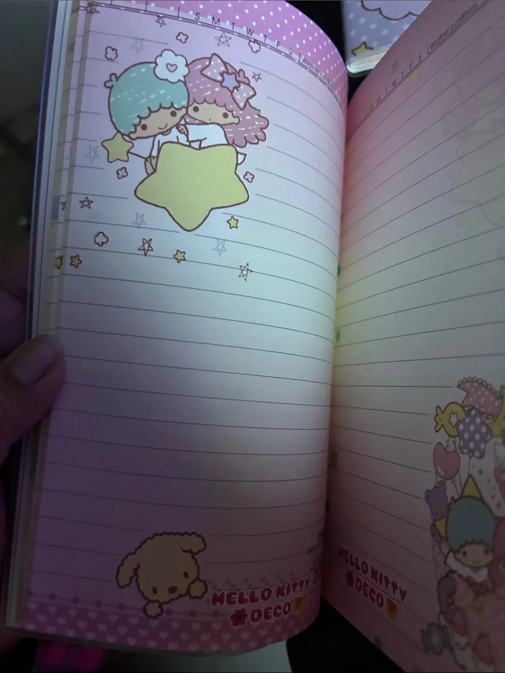 Hello Kitty Deco Little Twin Stars Notebook